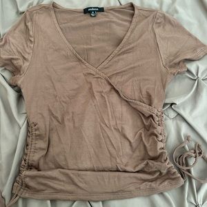light brown blouse